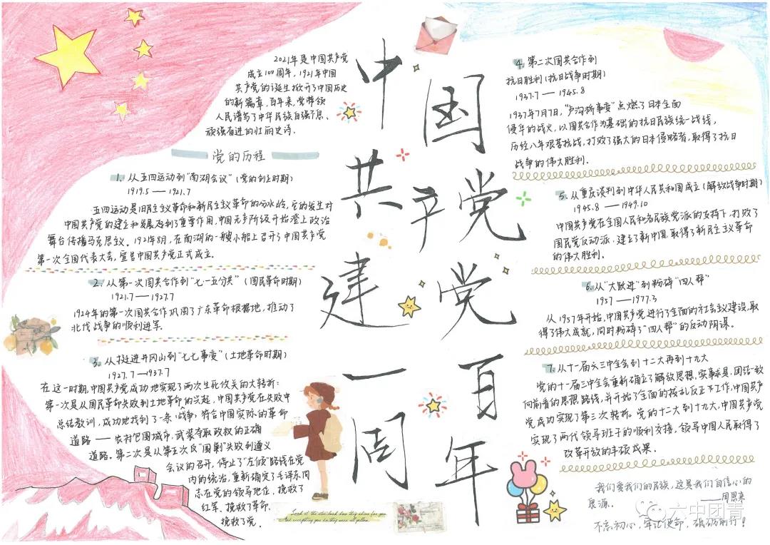 关于学党史跟党走的手抄报-图5