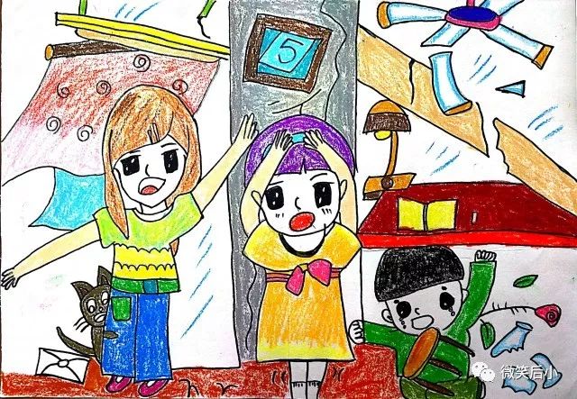 防震减灾儿童主题绘画图片-图7