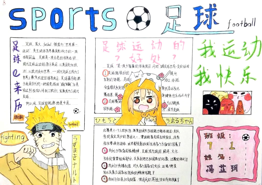 怎么画运动会主题的手抄报-图1