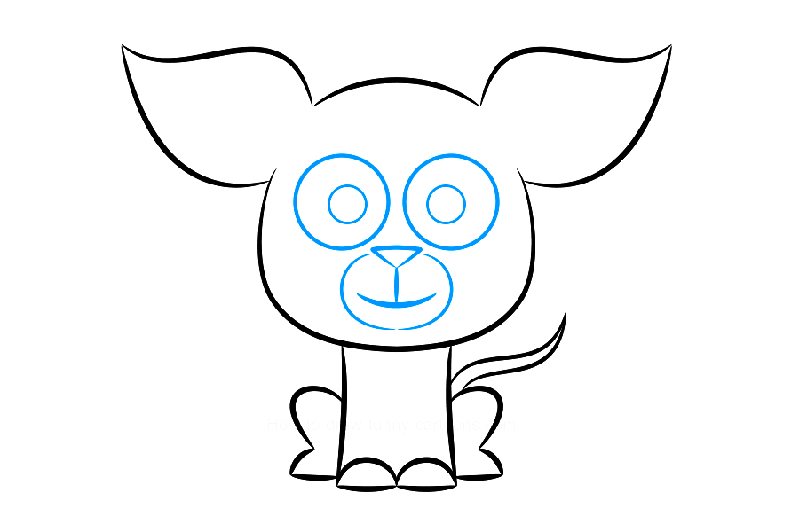 可爱的卡通吉娃娃怎么画-图4