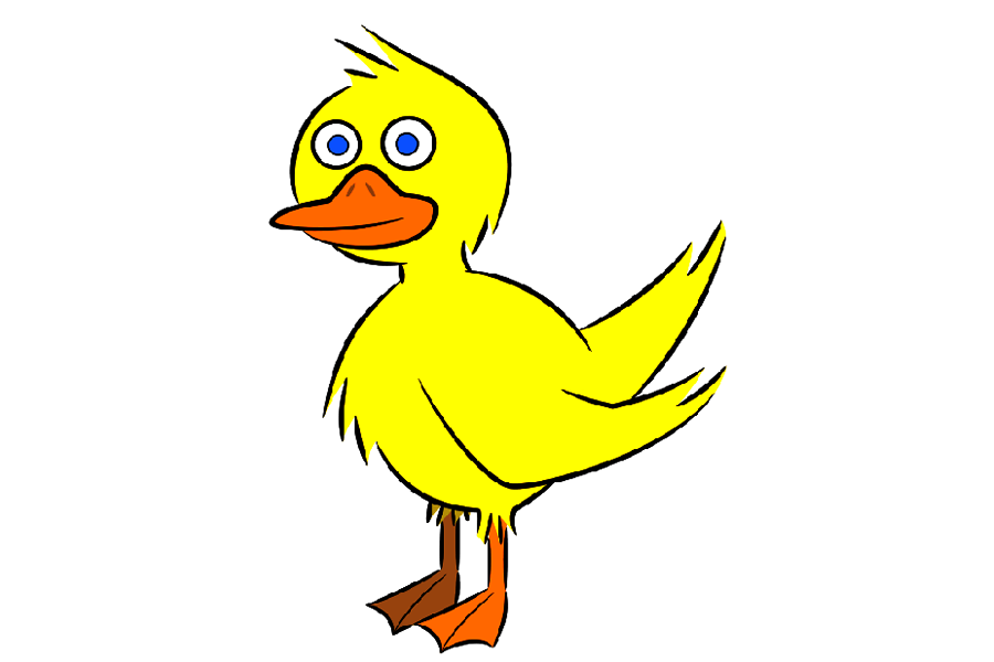 如何画一只鸭子