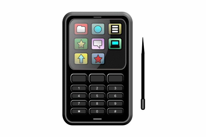 如何画卡通手机