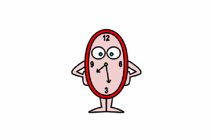 如何画卡通闹钟