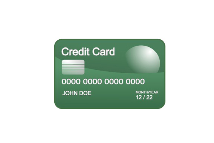 如何画卡通信用卡