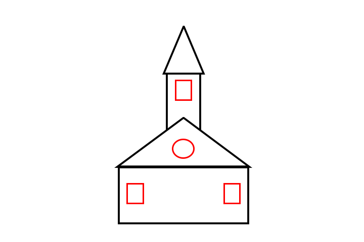简单的教堂怎么画-图3