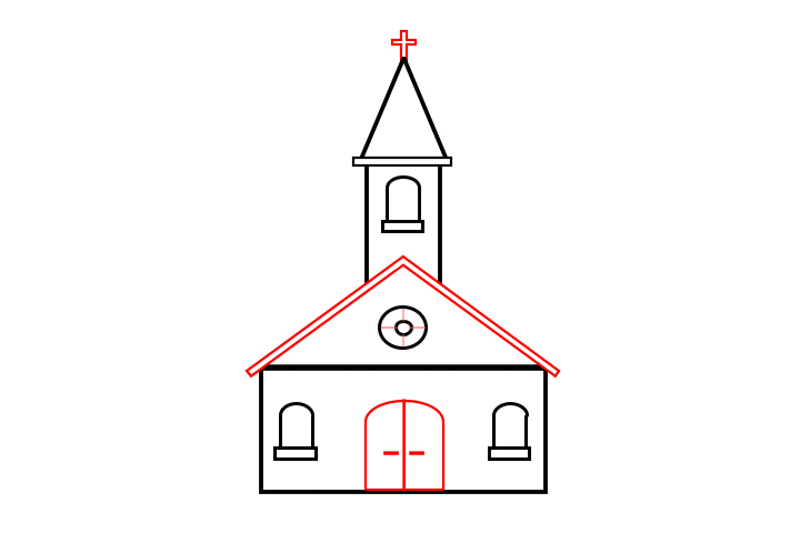 简单的教堂怎么画-图6