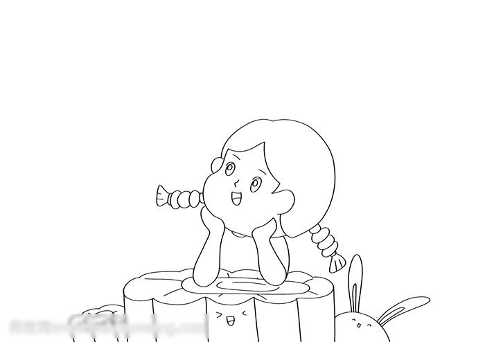 画一张中秋节的儿童画-图1