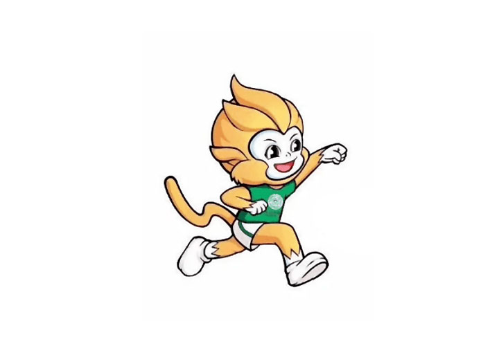 十四运吉祥物简笔画——金丝猴·金金-图3