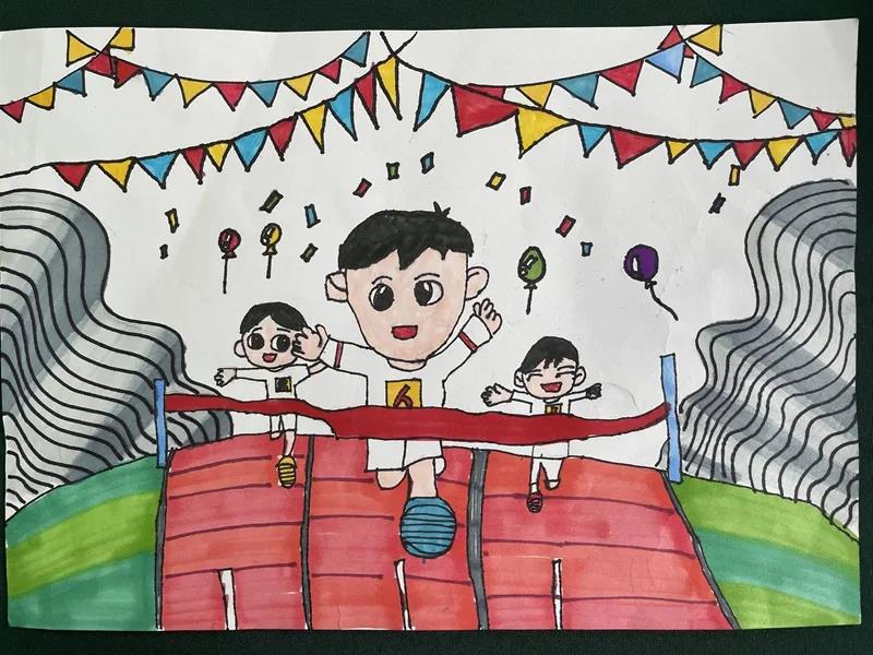 西安十四运儿童绘画作品-图1