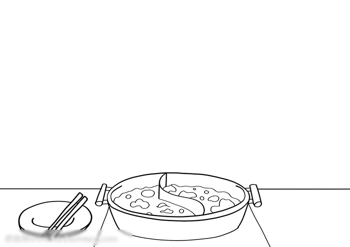 简单的公筷公勺儿童画怎么画-图1