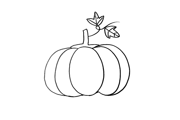 简单的南瓜怎么画-图3