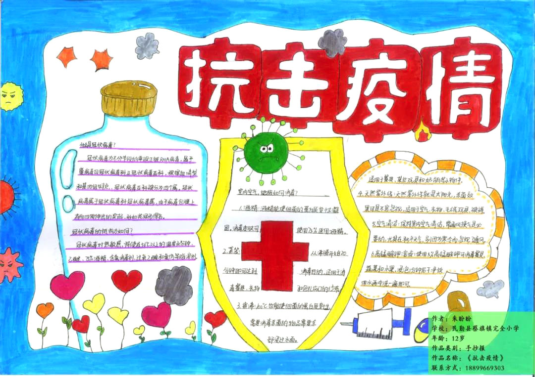 “疫情还在继续,防控不能松懈”主题手抄报-图7