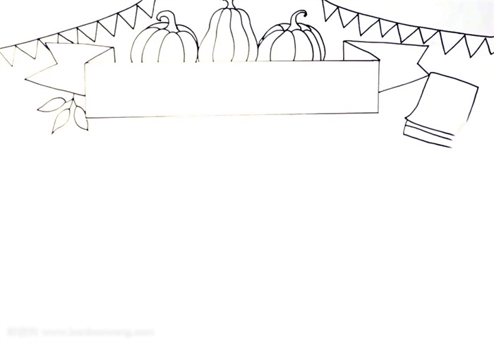 感恩节手抄报怎么画-图1