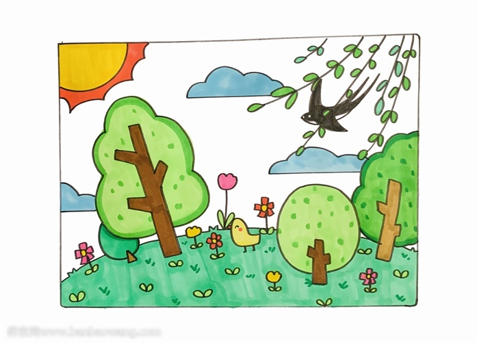 春天的图片景色画