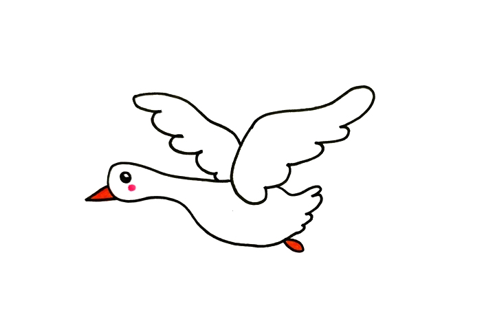 大雁怎么画