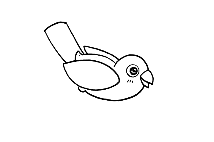 简单小鸟简笔画画法-图4