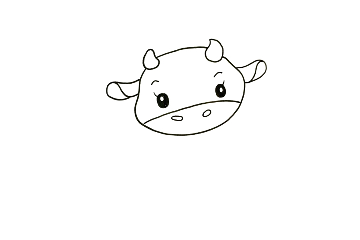 可爱小牛怎么画-图3