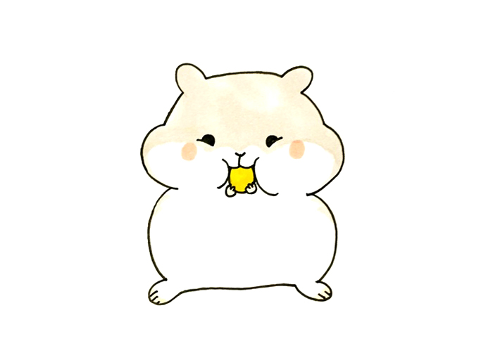 可爱仓鼠简笔画