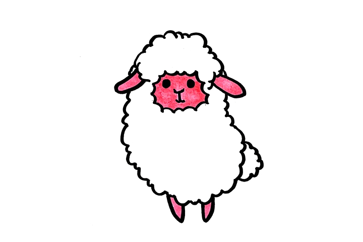 羊驼怎么画-图4