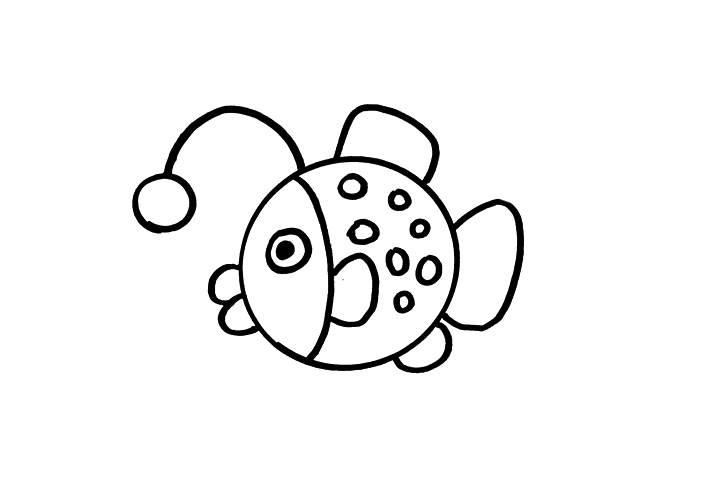 灯笼鱼怎么画-图3