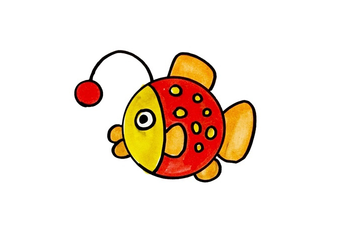 灯笼鱼怎么画