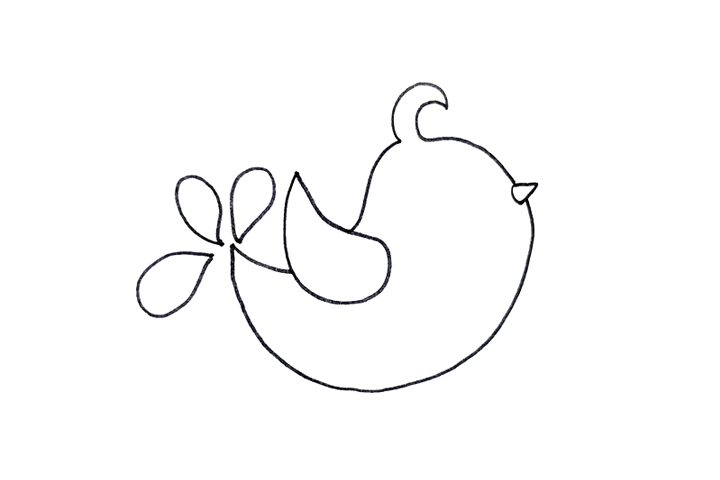 怎么画漂亮又简单的喜鹊-图2