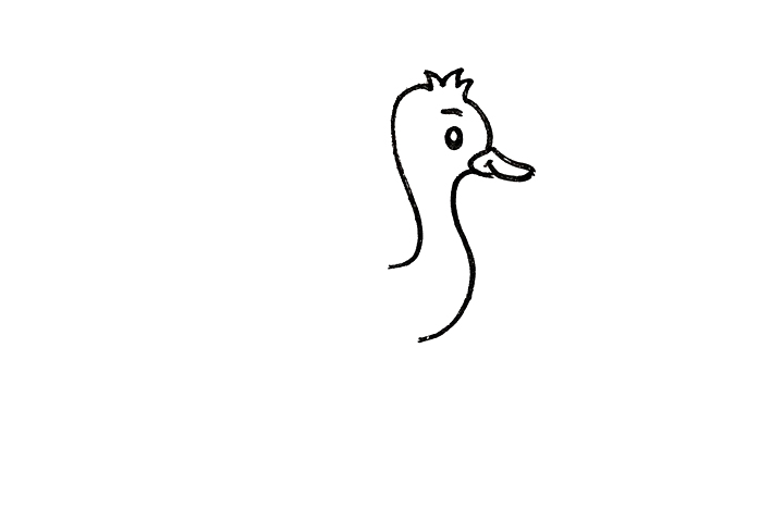 鸵鸟怎么画-图1