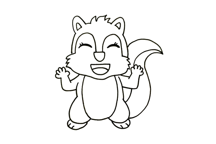 可爱小松鼠怎么画-图3