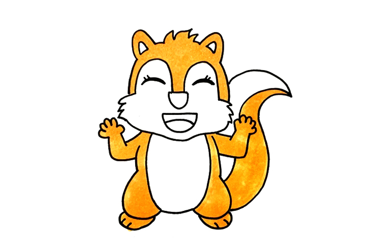 可爱小松鼠怎么画-图4