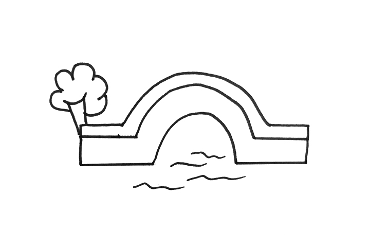 小拱桥怎么画-图3