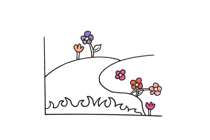 漂亮的草地风景怎么画-图3