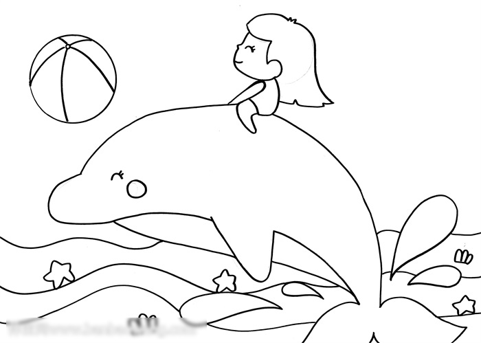 热闹的夏天儿童画-图2