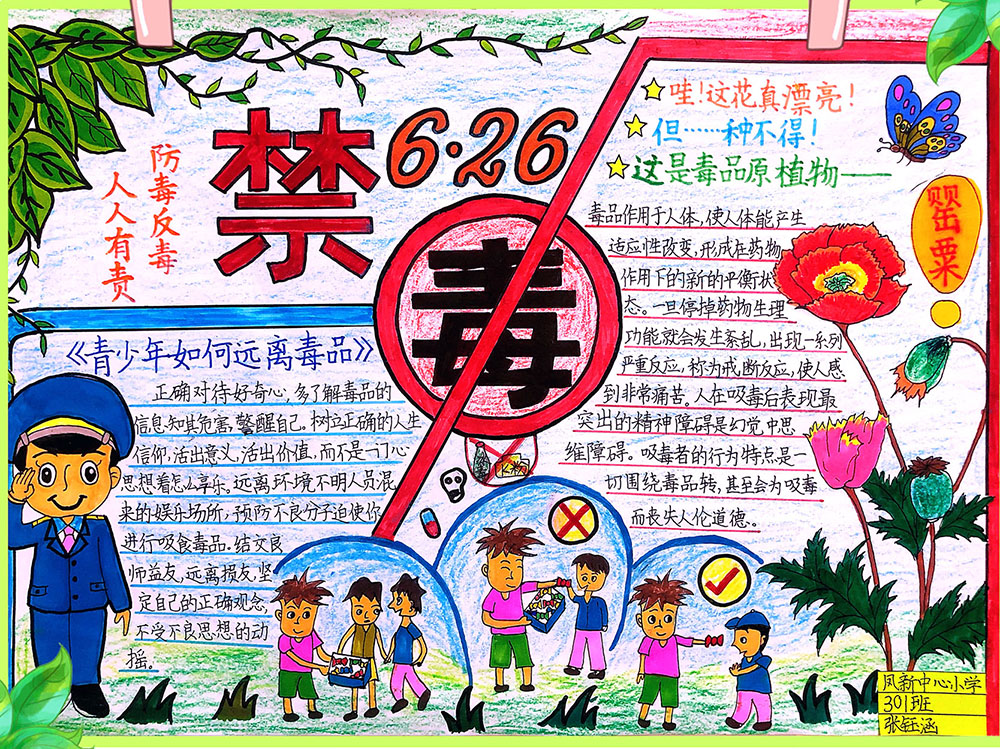 6.26禁毒教育手抄报-图5