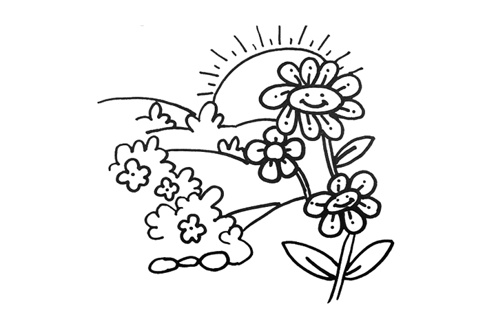 漂亮的花园怎么画-图3