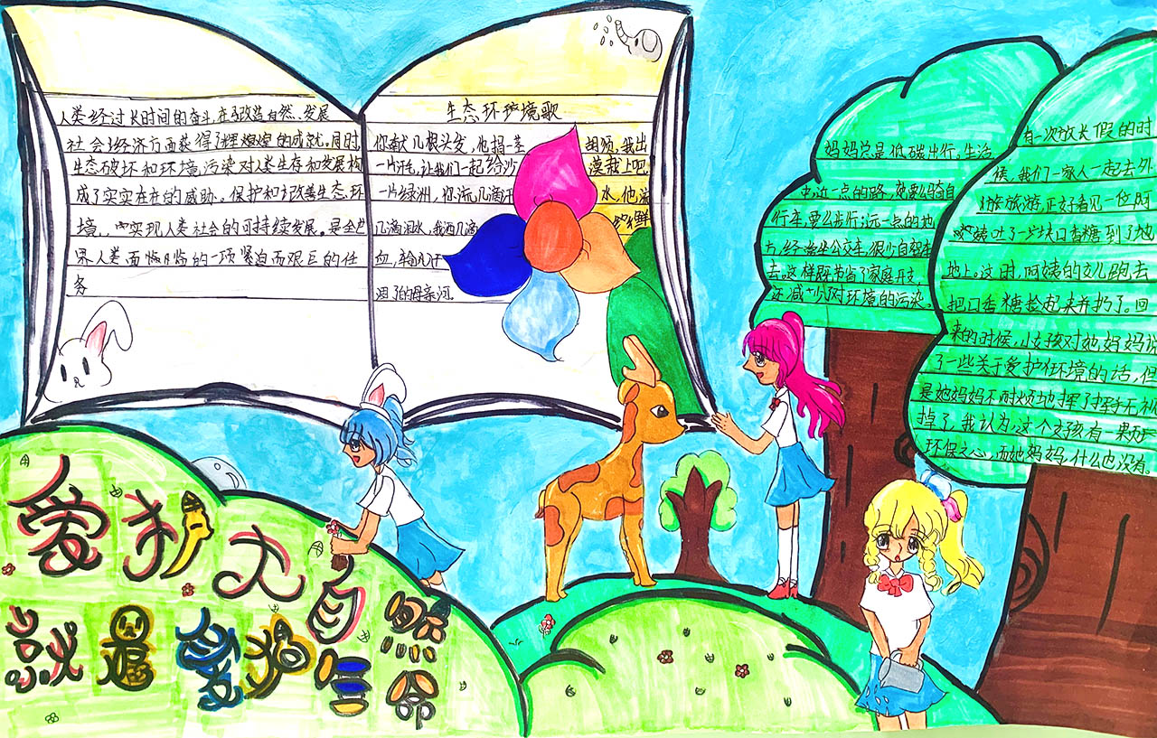 关于大自然的手抄报图片-图1