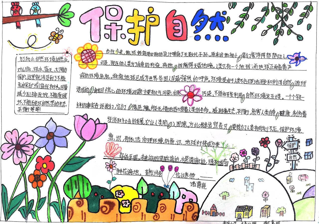 关于大自然的手抄报图片-图4