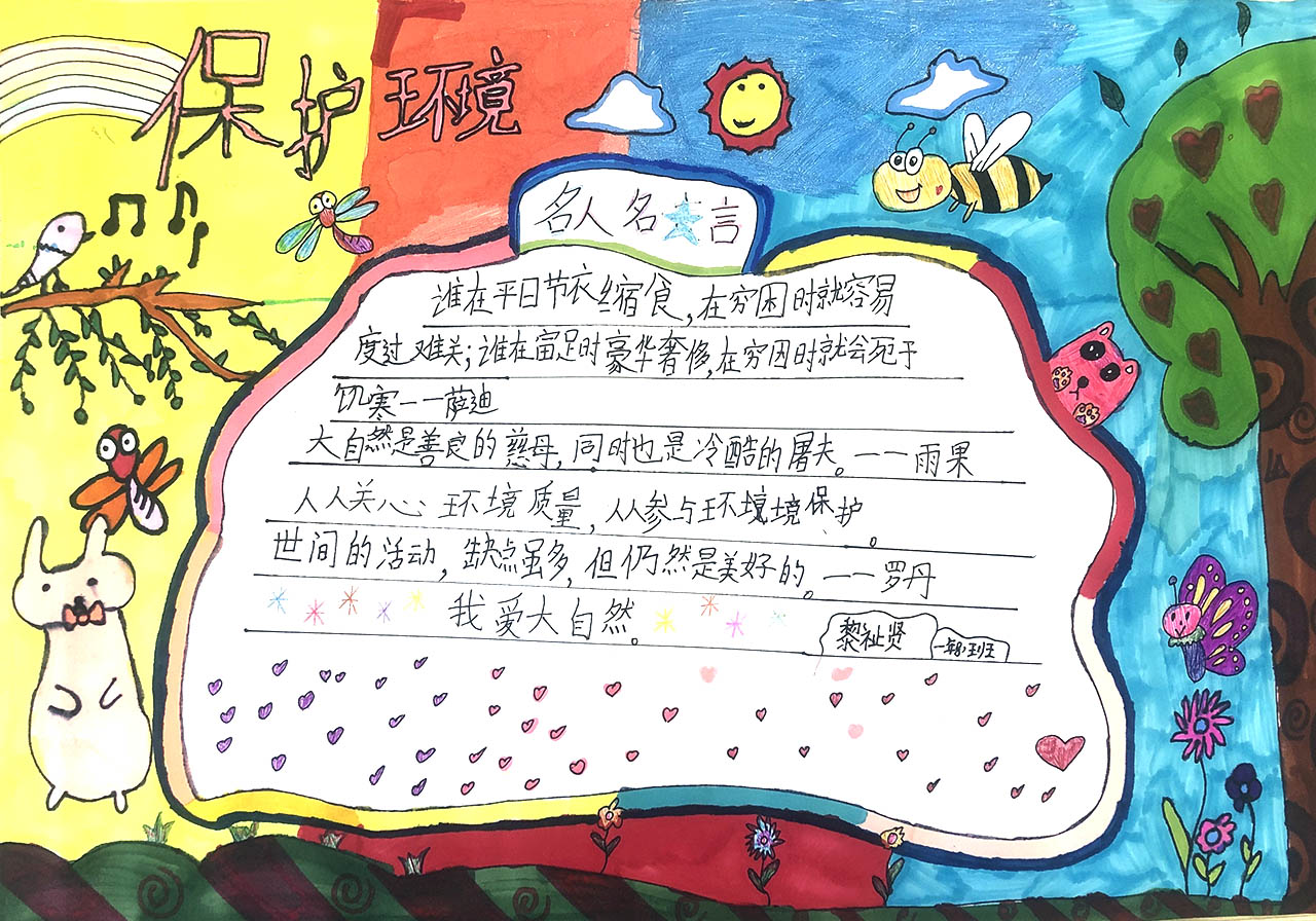 保护环境从我做起手抄报-图4