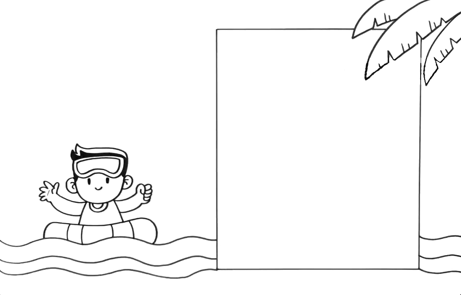 暑假安全教育防溺水手抄报-图3