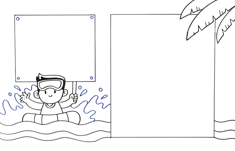 暑假安全教育防溺水手抄报-图4