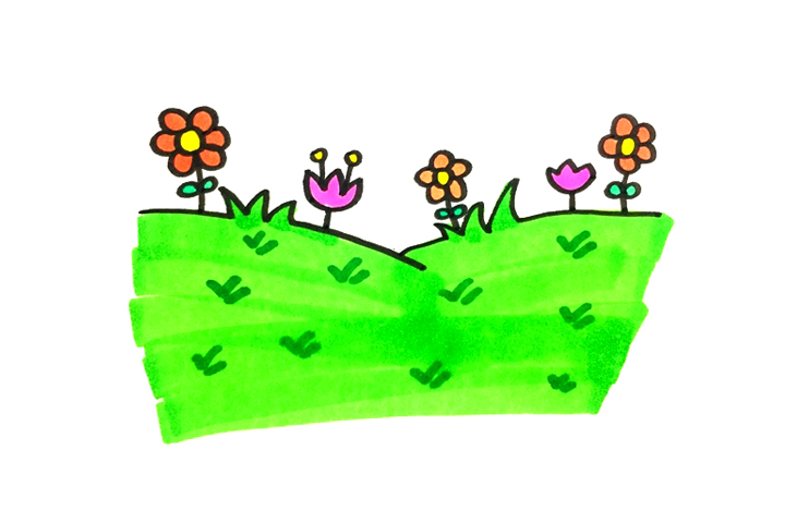 草地怎么画