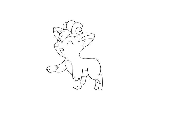 可爱九尾狐怎么画-图2