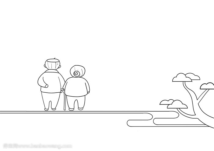 很有感觉的九九重阳节手抄报-图1