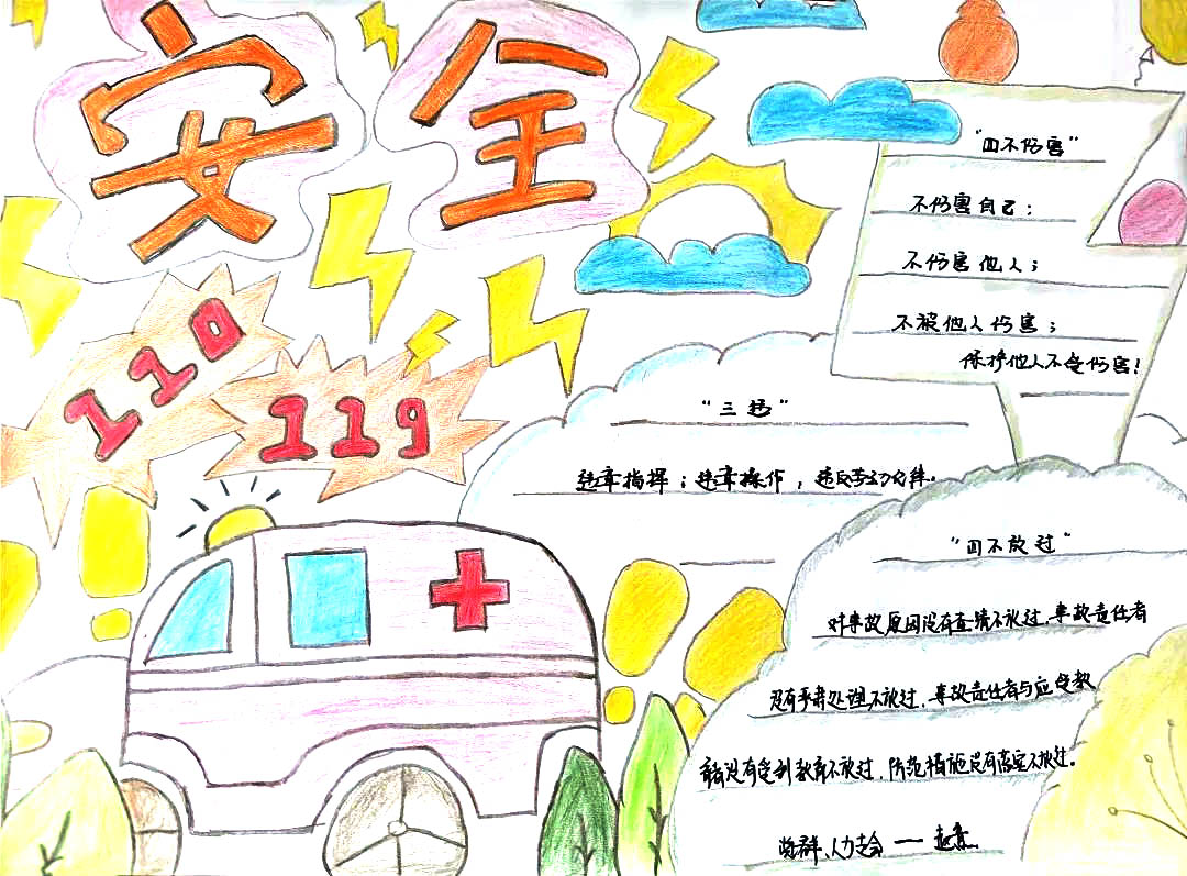 安全生产月手抄报图片-图4