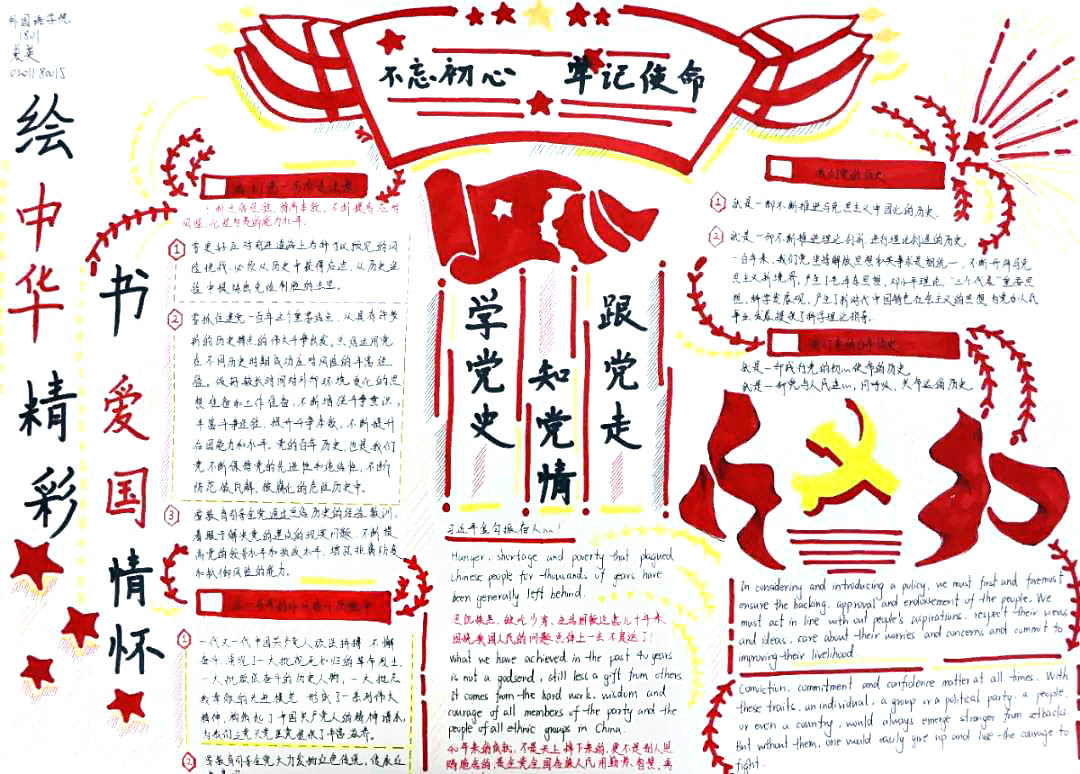 关于建党100周年的英语手抄报-图9