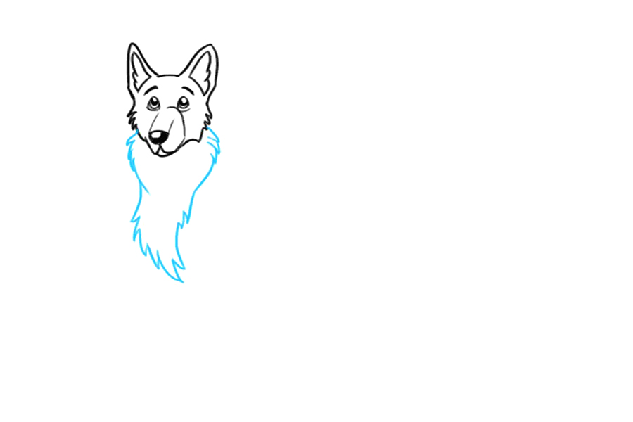 如何画德国牧羊犬-图5