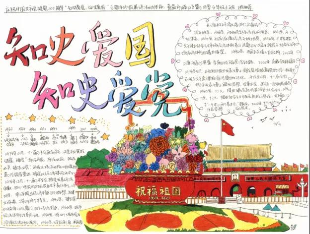 建党100周年手抄报图片-知史爱国，知史爱党-图3