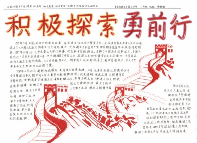 建党100周年手抄报图片-知史爱国，知史爱党-图4