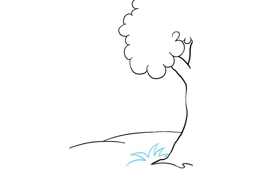 卡通森林简笔画的画法-图5