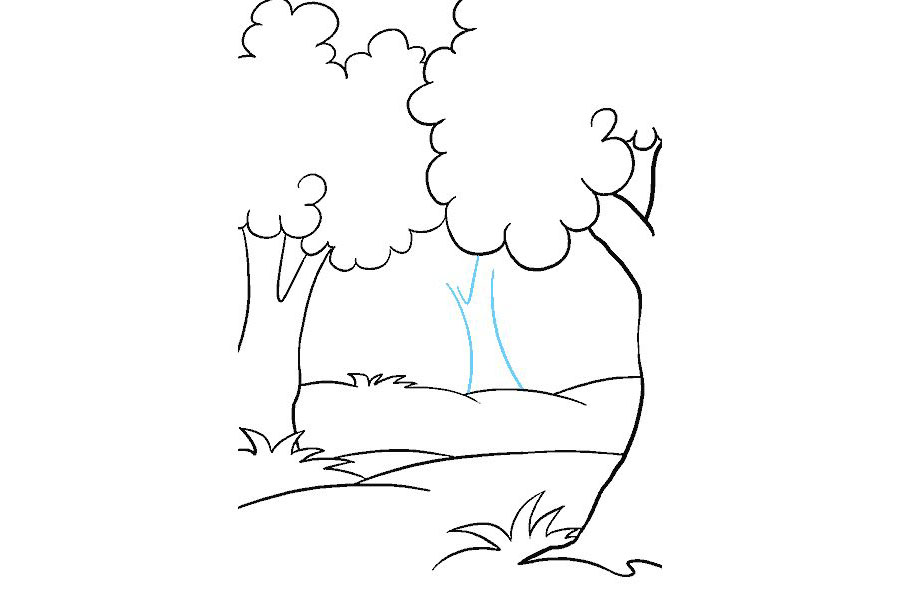 卡通森林简笔画的画法-图10