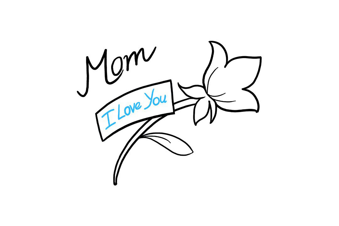 如何画母亲节送妈妈的花-图8